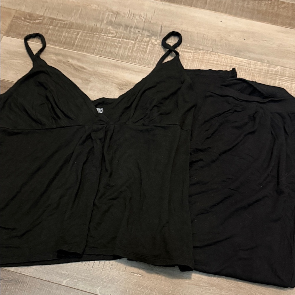 Gilligan & O'Malley Black PJ set